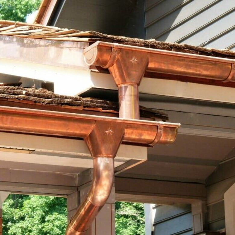 On The Roof Contracting - Copper Gutters