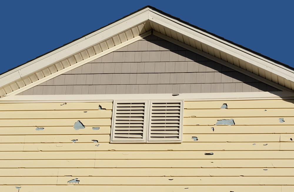 Large Hail Damage To Siding