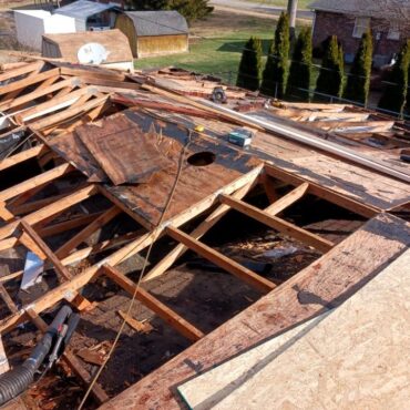 Roof Decking Removal Roof Replacement Lexington Ky
