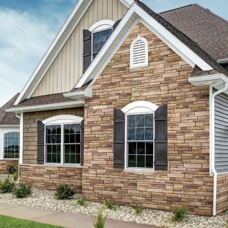 On The Roof Contracting - Stone Veneer Siding