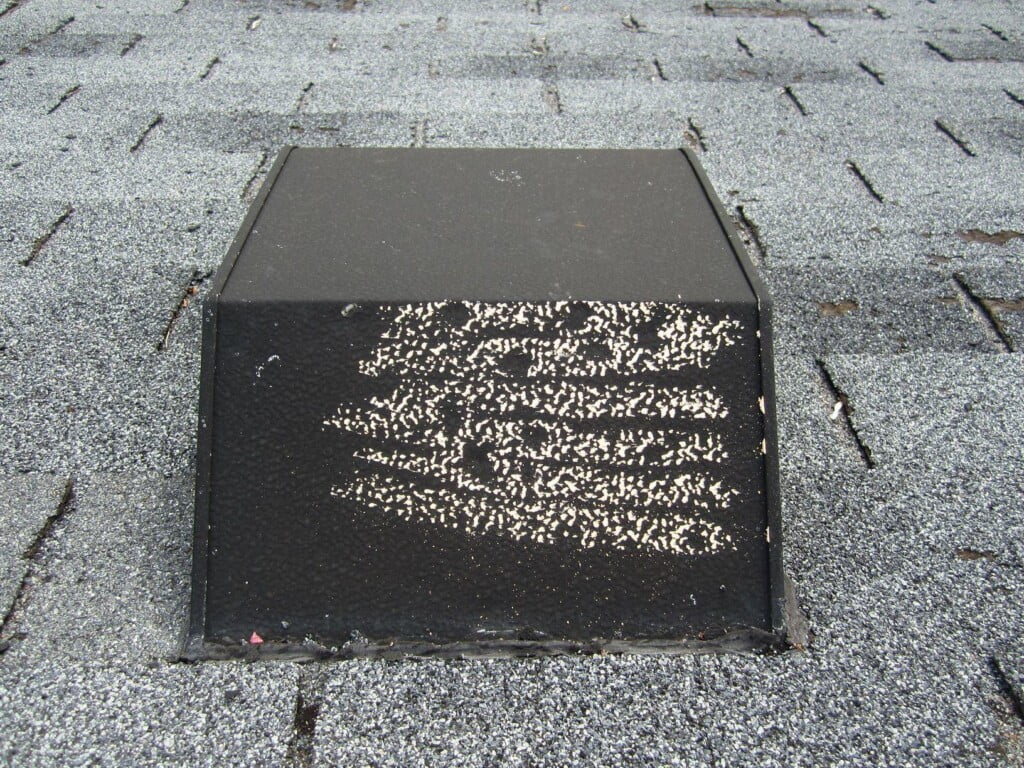 Types of Roof Damage - Roof Damage By Hail Vent Hood