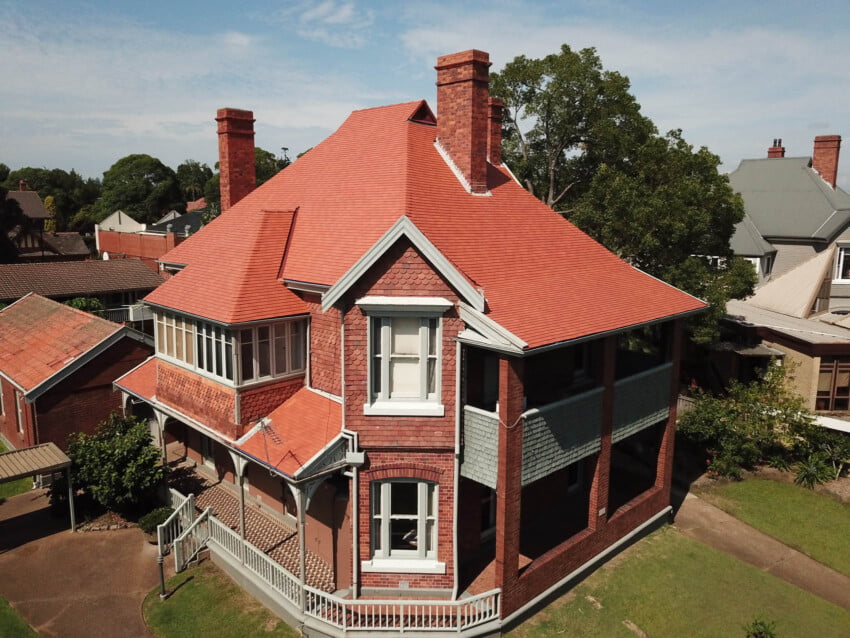 Best Color Shingle For a Red Brick House - Terracotta Shingles