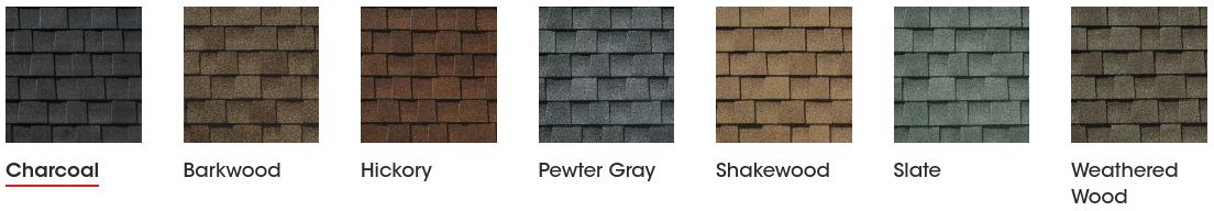 GAF Natural Shadow Color Options